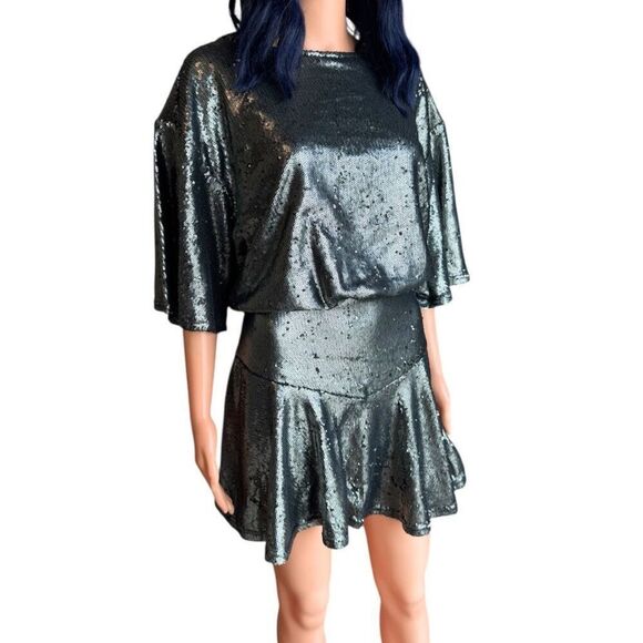 NWT Free People Manuka Sequin Mini Dress - Picture 8 of 8